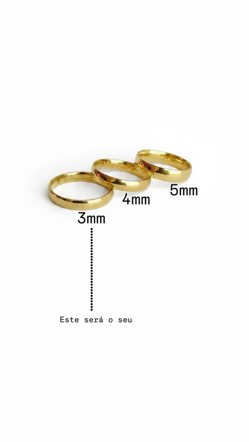 ALIANÇAS  REDONDAS TRADICIONAIS  3MM