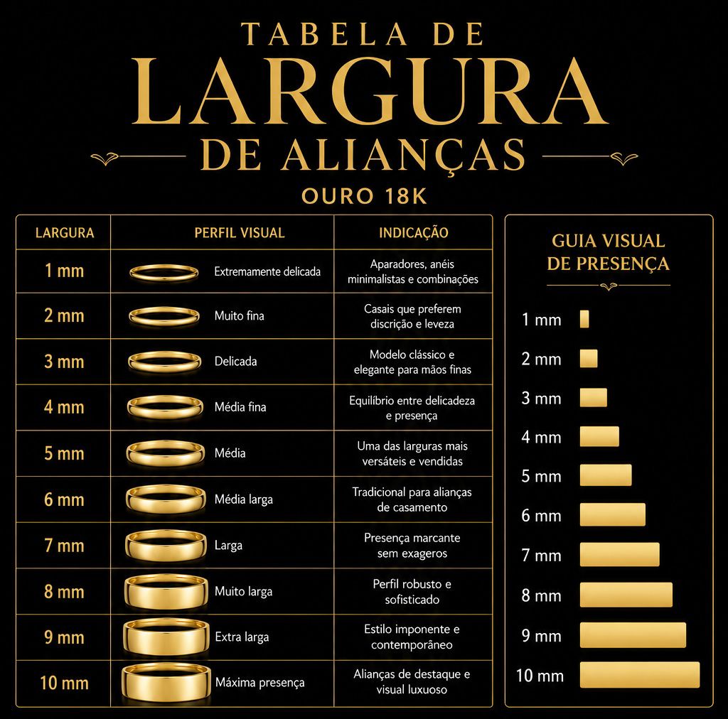 ALIANÇAS  REDONDAS TRADICIONAIS  2MM